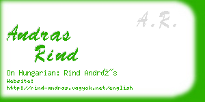 andras rind business card